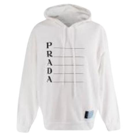 mens white prada hoodie|prada sweatsuit.